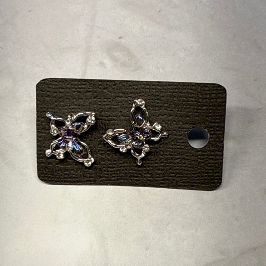 Butterfly Ab Stud Earring