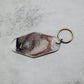 Cowhide Motel Keychain