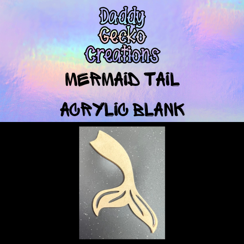 Mermaid Tail Acrylic Blank