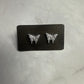Silver Butterfly Druzy Stud Earrings