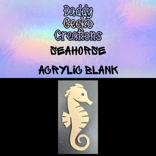 Seahorse Acrylic Blank