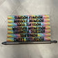 Days of the week Pen Set