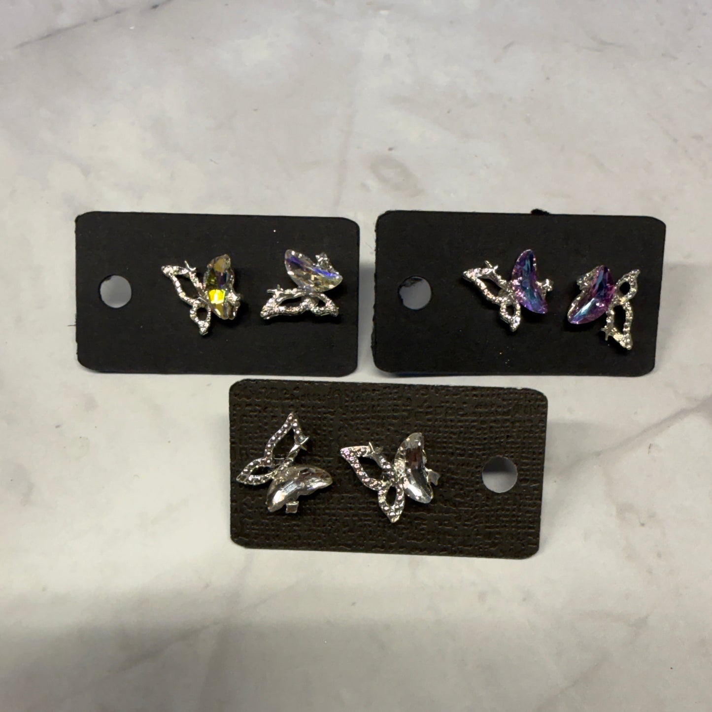 Butterfly Gem Stud Earring