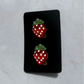 Strawberry CLIP ON Stud Earring