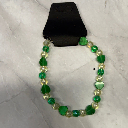 Green Hearts Handmade Bracelet