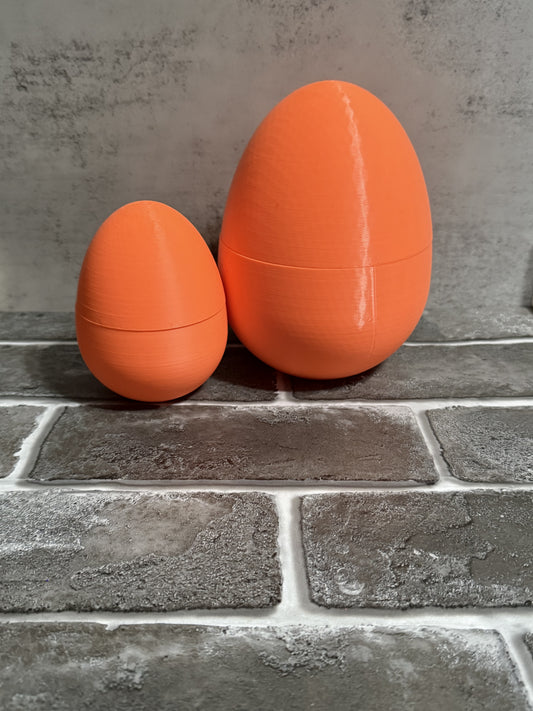 3D Printed Neon Orange Egg (RTS)