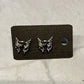 Skull Butterfly Stud Earring