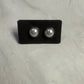 White Stud Earrings