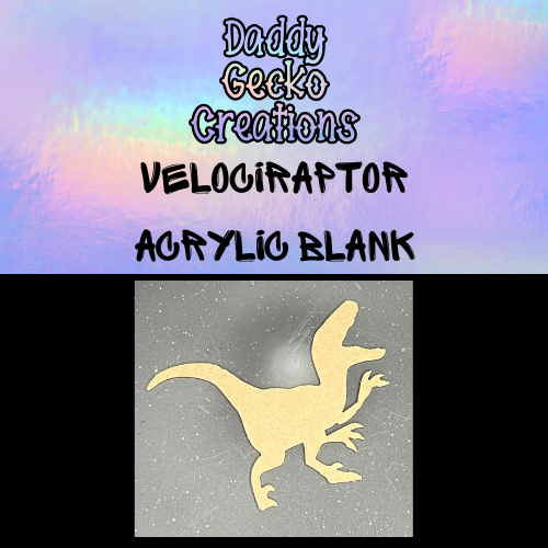 Velociraptor Acrylic Blank