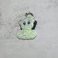 Green Cow Resin Keychain