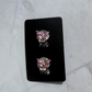 Pink Butterfly CLIP ON Stud Earring
