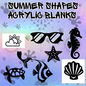 Summer Shapes Acrylic Blanks Bundle