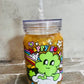 Golden Rainbow Mason Jar Snowglobe 16oz Acrylic