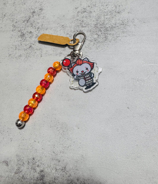 Clown IT beaded Keychain