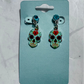 Light Blue Sugar Skull Dangle