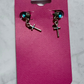 Blue Rhinestone Cross Dangle