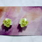 Light Green Flower Stud Earring