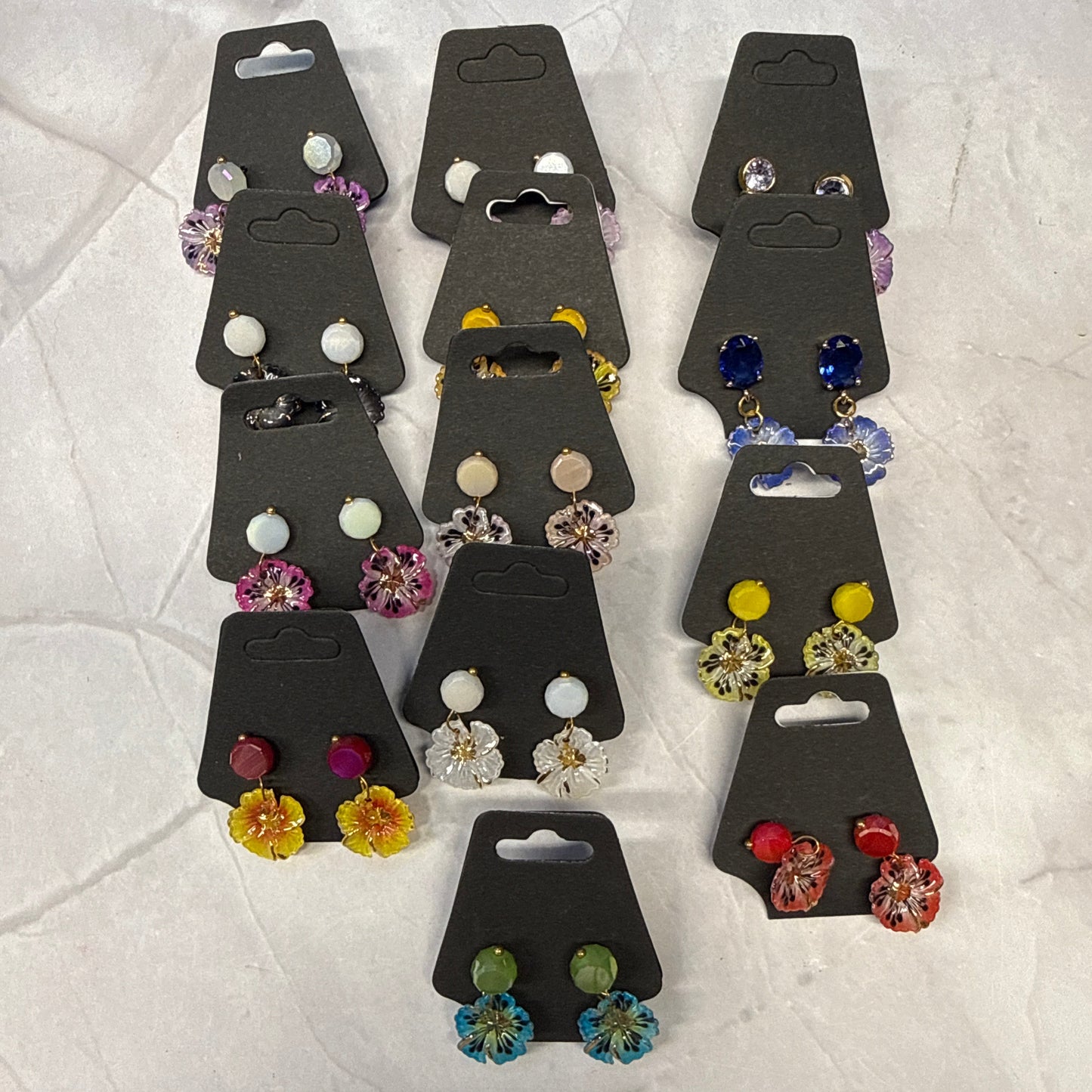 Watercolor flower Stud Dangle Earring (Copy)