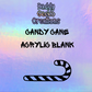 Candy Cane Acrylic Blank