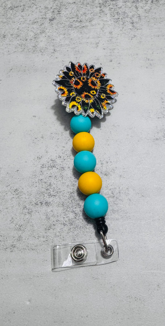 Sunflower v1 Badge Reel Clip