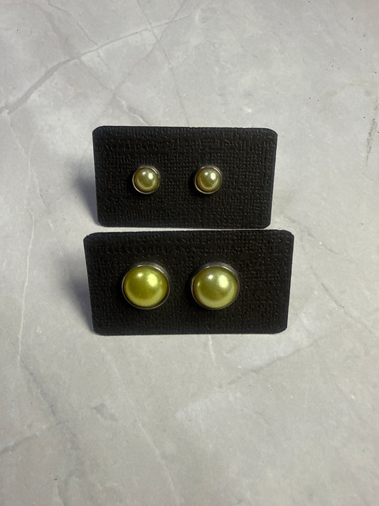 Yellow Stud Earrings