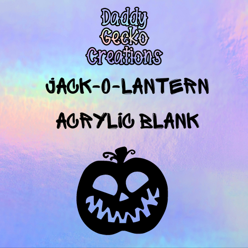 Jack-O-Lantern Acrylic Blank