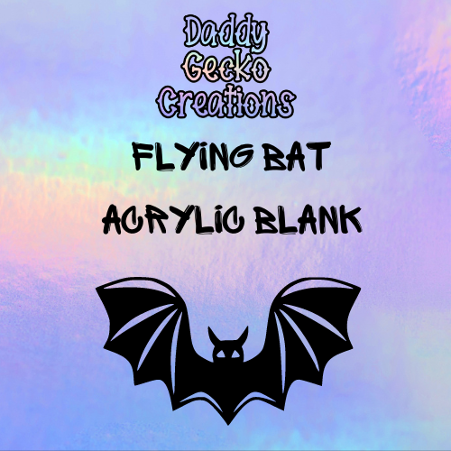 Flying Bat Acrylic Blank