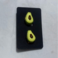 Avocado CLIP ON Stud Earring