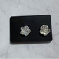 Irridescent Rose CLIP ON Stud Earring