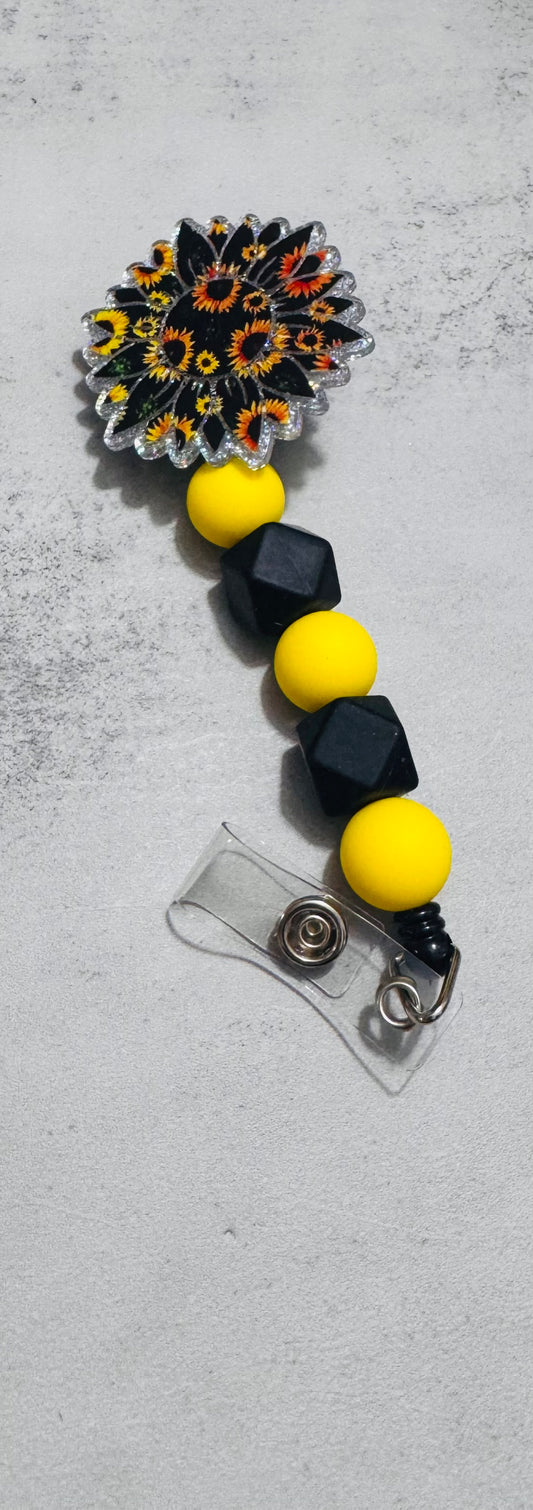 Sunflower v4 Badge Reel Clip