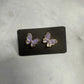 Lilac Butterfly Stud Earrings