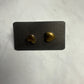Bronze Heart Stud Earrings