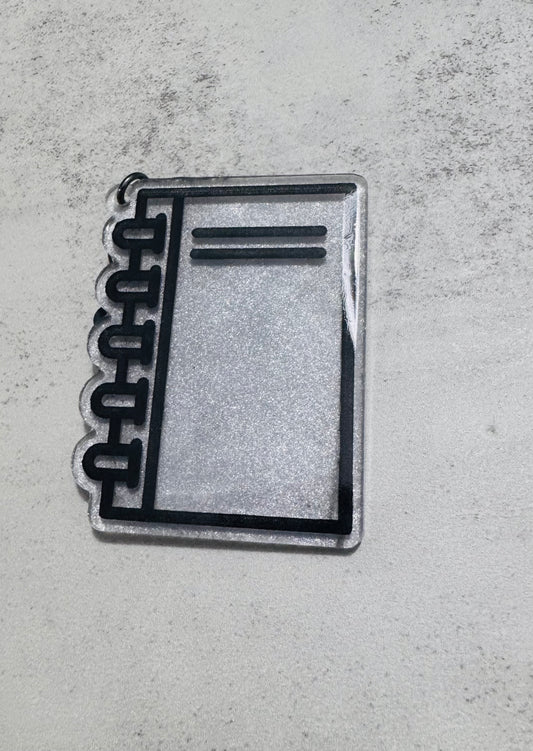 Composition notebook Resin Keychain