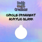 Circle Ornament Acrylic Blank