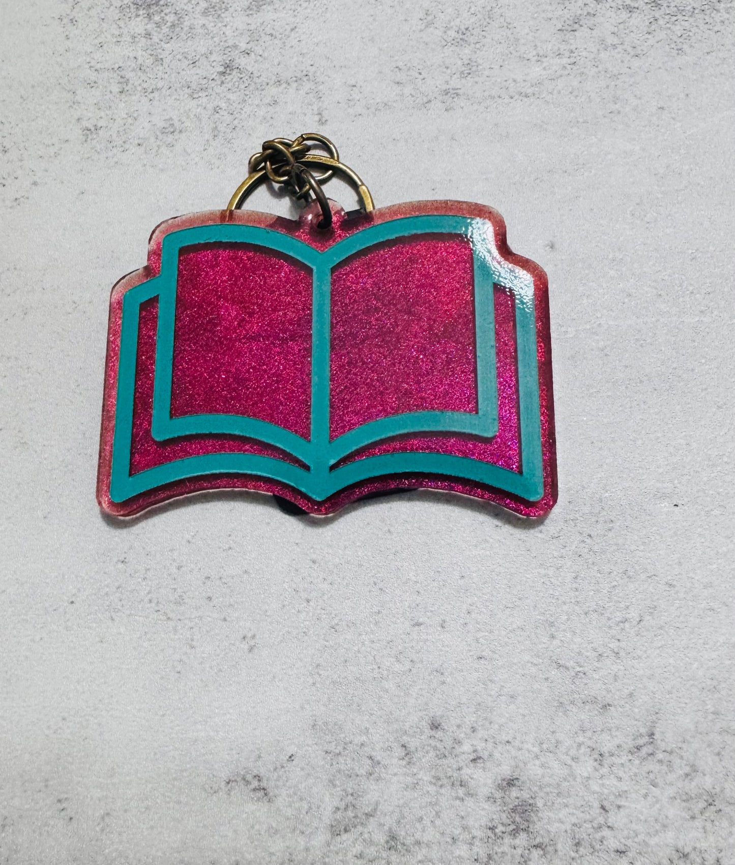 Red Book Resin Keychain