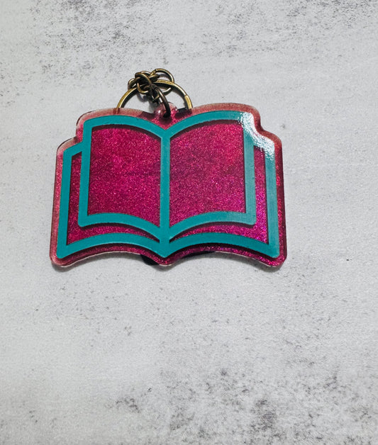 Red Book Resin Keychain