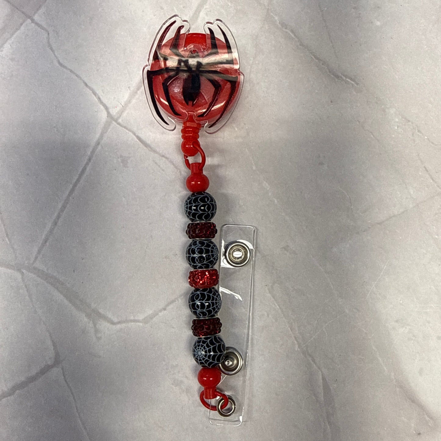 Spider Badge Reel with Clip