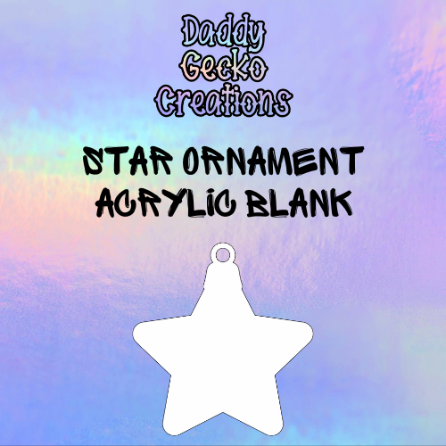 Star Ornament Acrylic Blank