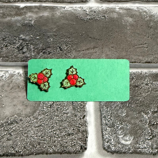 Mistletoe Stud Earring V3