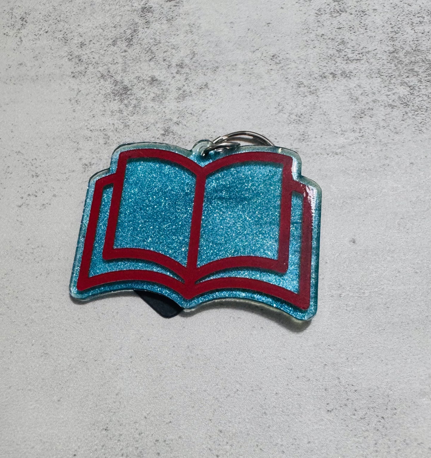 Blue Book Resin Keychain