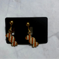 Orange Candy CLIP ON Dangle Earring