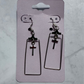Red Rhinestone Cross Dangle