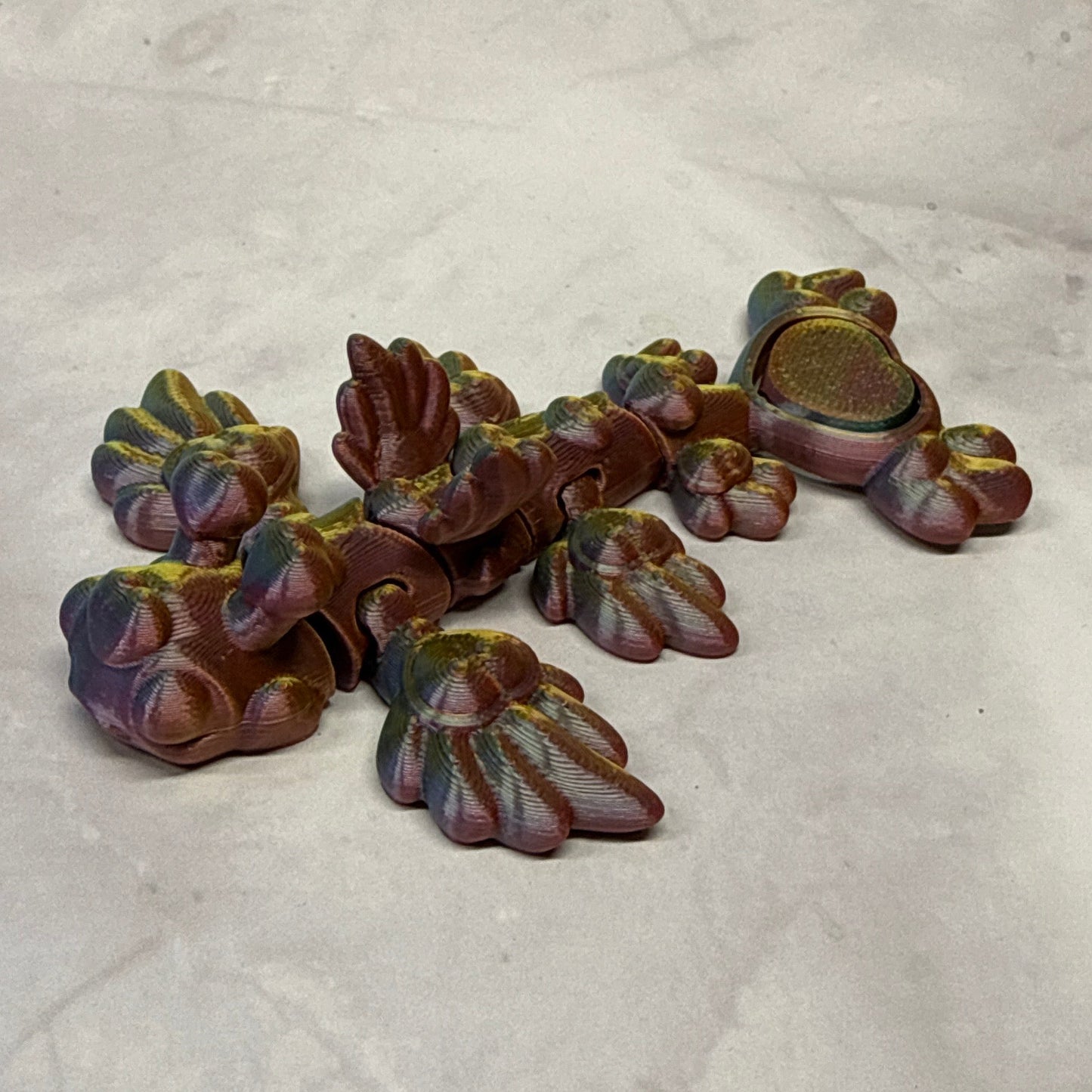 3D Printed Heart Dragon Spinner Tail (RTS)