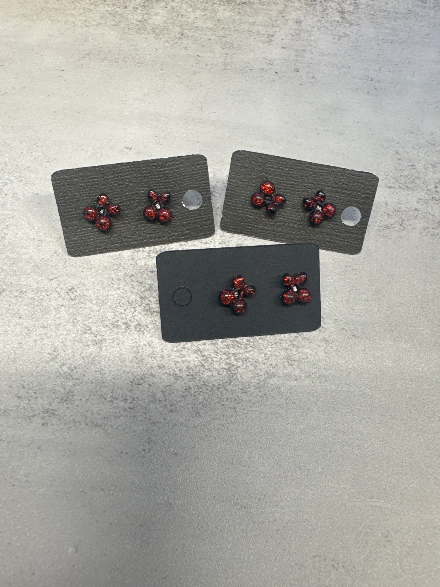 Black Cherry Stud Earring