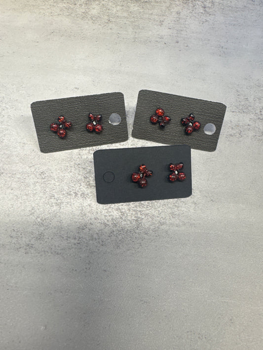 Black Cherry Stud Earring