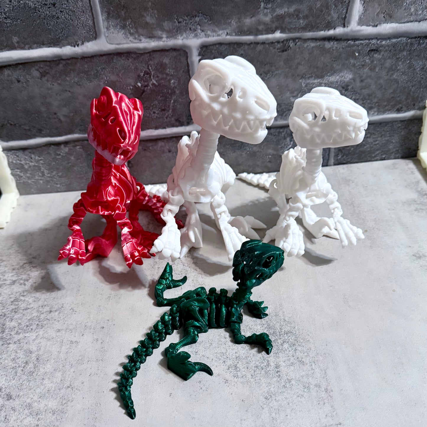 3D Printed Articulated Velociraptor (RTS)