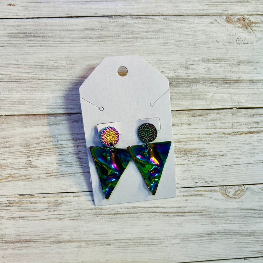 Rainbow Metal Dangle Earring V7