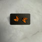 Light Orange Butterfly Stud Earrings