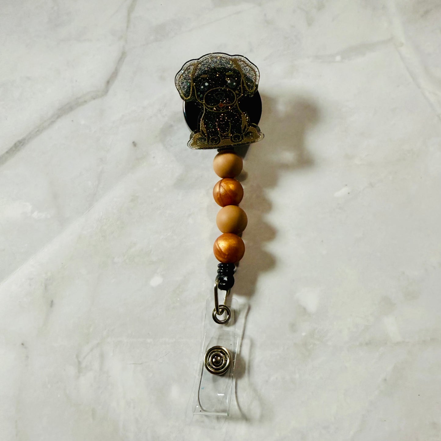 Puppy Dog Badge Reel Clip