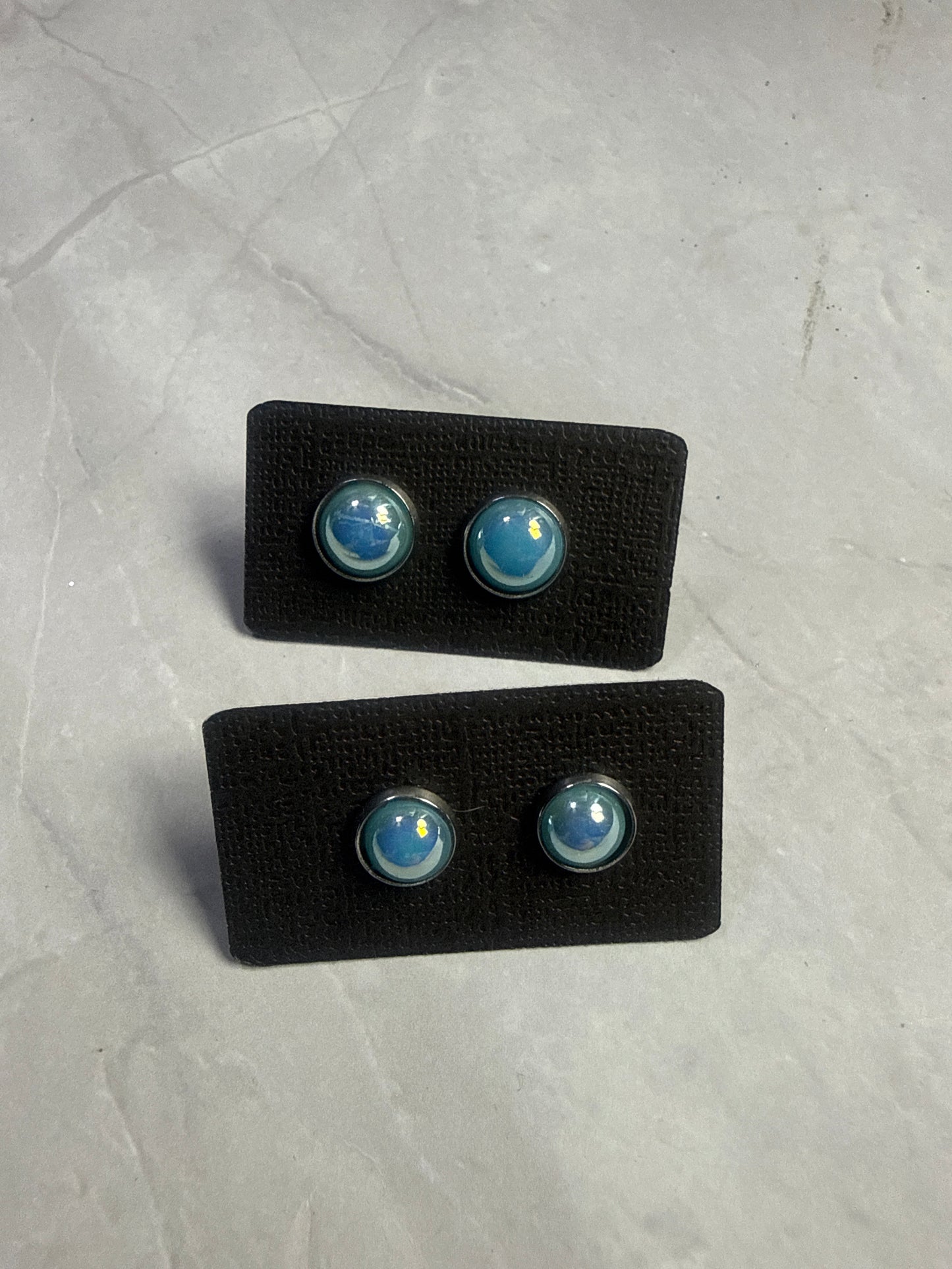Light Blue AB Stud Earrings